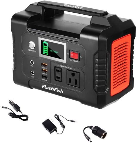 200W Portable Power Station, FlashFish 40800mAh Solar Generator with 110V AC Outlet/2 DC Ports/3 USB Ports, Backup Battery Pack Power Supply for CPAP 200W Portable Power Station, FlashFish 40800mAh Solar Generator with 110V AC Outlet/2 DC Ports/3 USB Ports, Backup Battery Pack Power Supply for CPAP